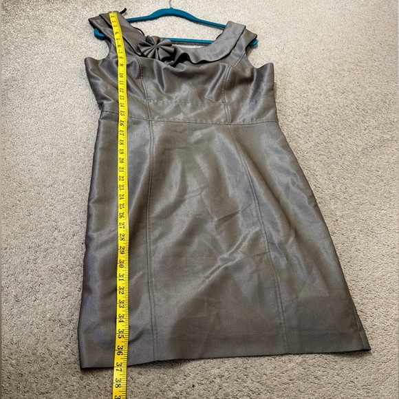Calvin Klein Metallic Brown Dress Office Wear Size 12 - Picture 7 of 10